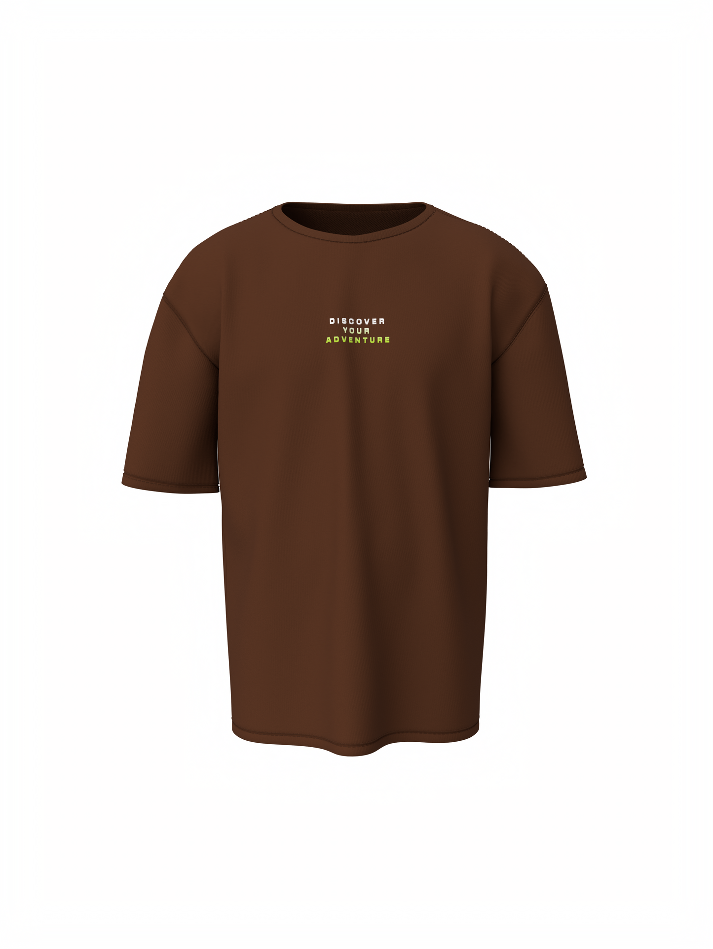 Nature train Graphic Unisex Brown Oversized T-Shirt