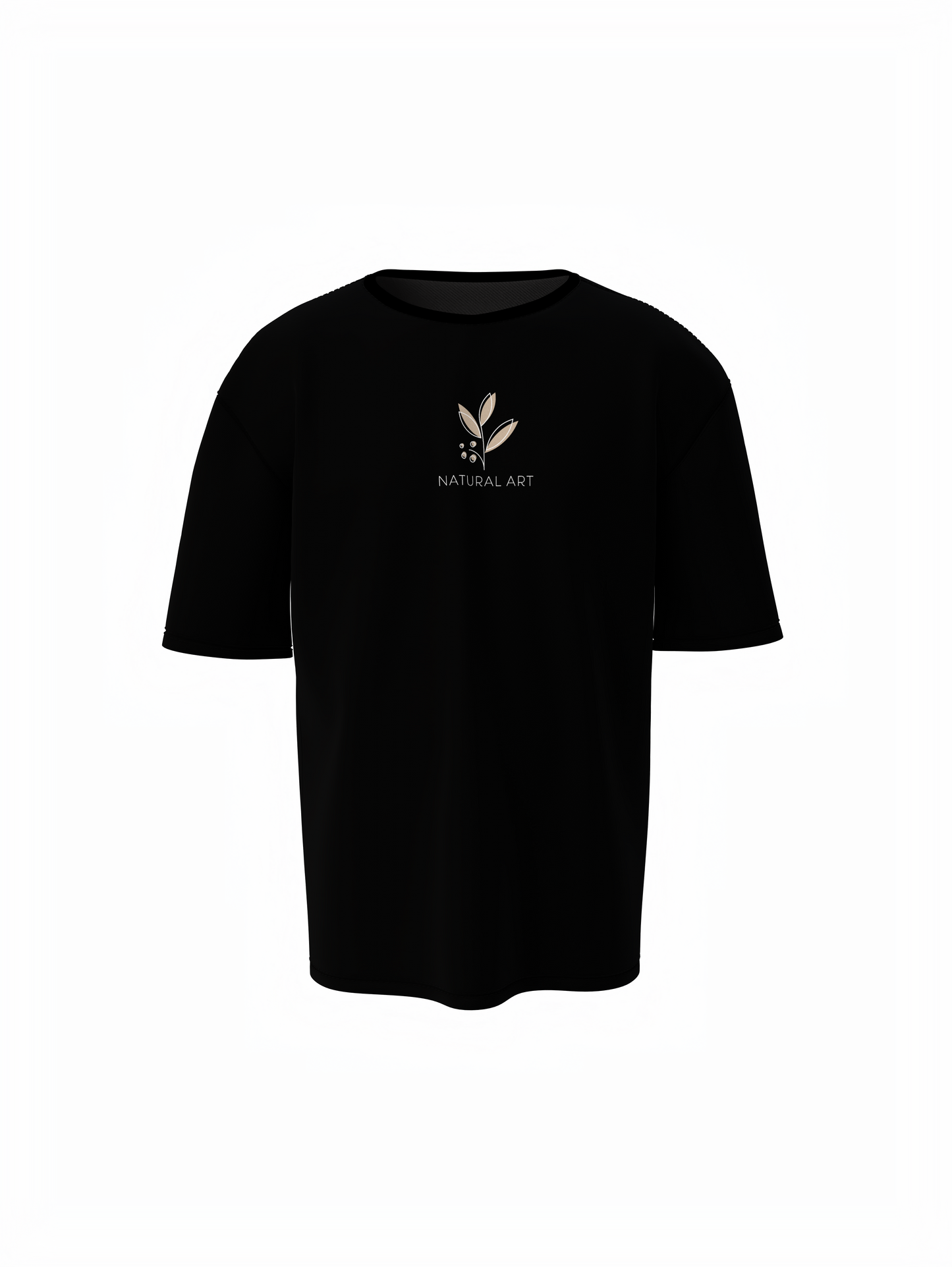 Blooming Graphic Unisex Black Oversized T-Shirt