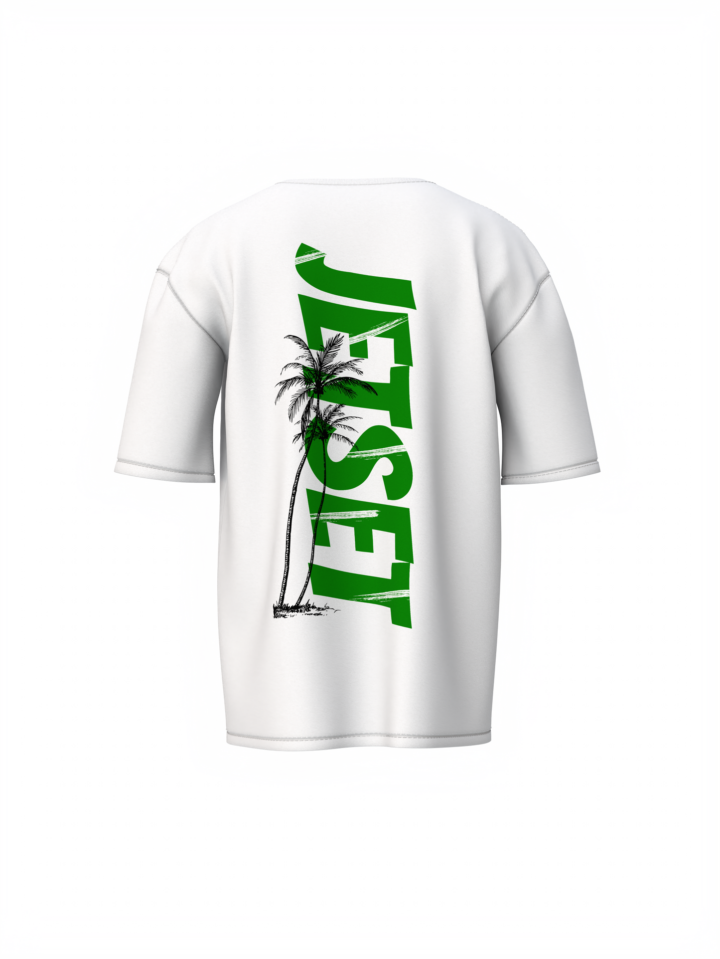 Jetset Graphic White Oversized T-Shirt Stylish Streetwear