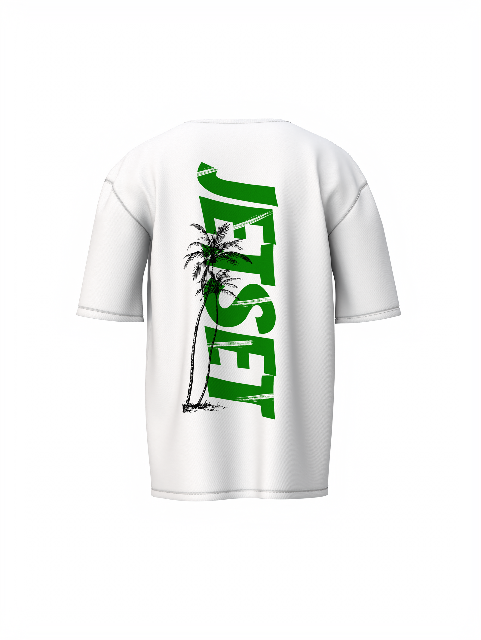 Jetset Graphic White Oversized T-Shirt Stylish Streetwear