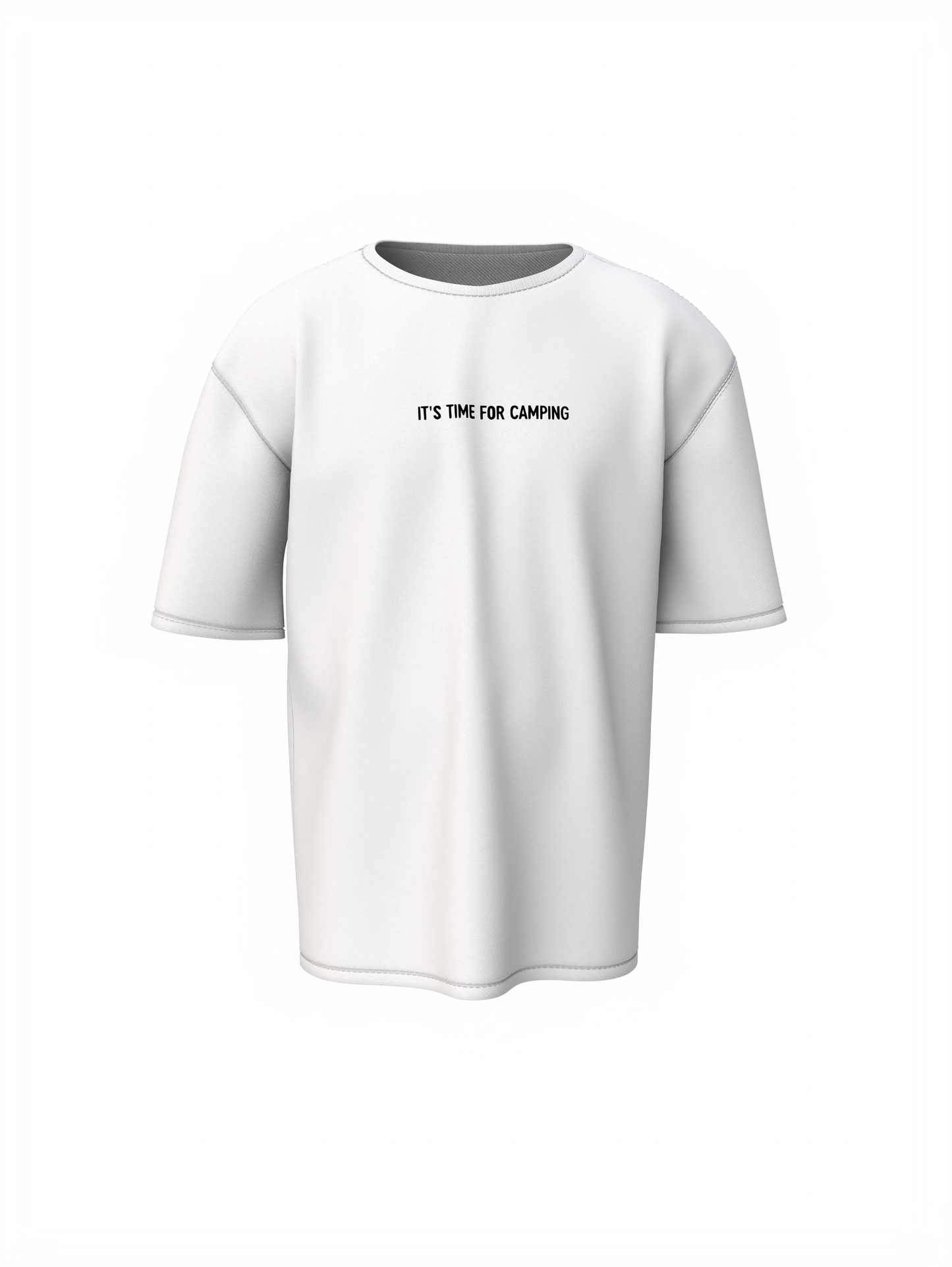 Campervan Graphic Unisex White Oversized T-Shirt