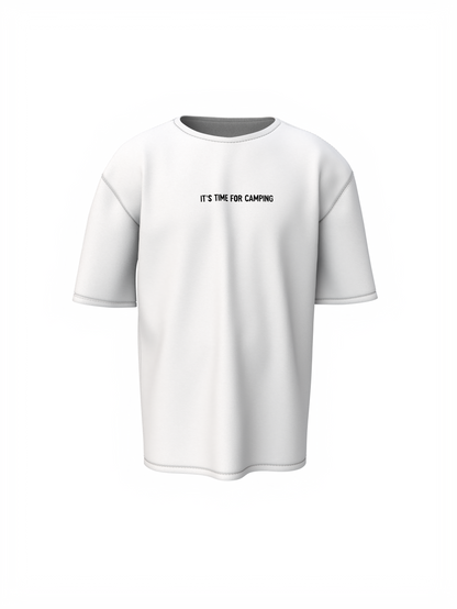 Campervan Graphic Unisex White Oversized T-Shirt