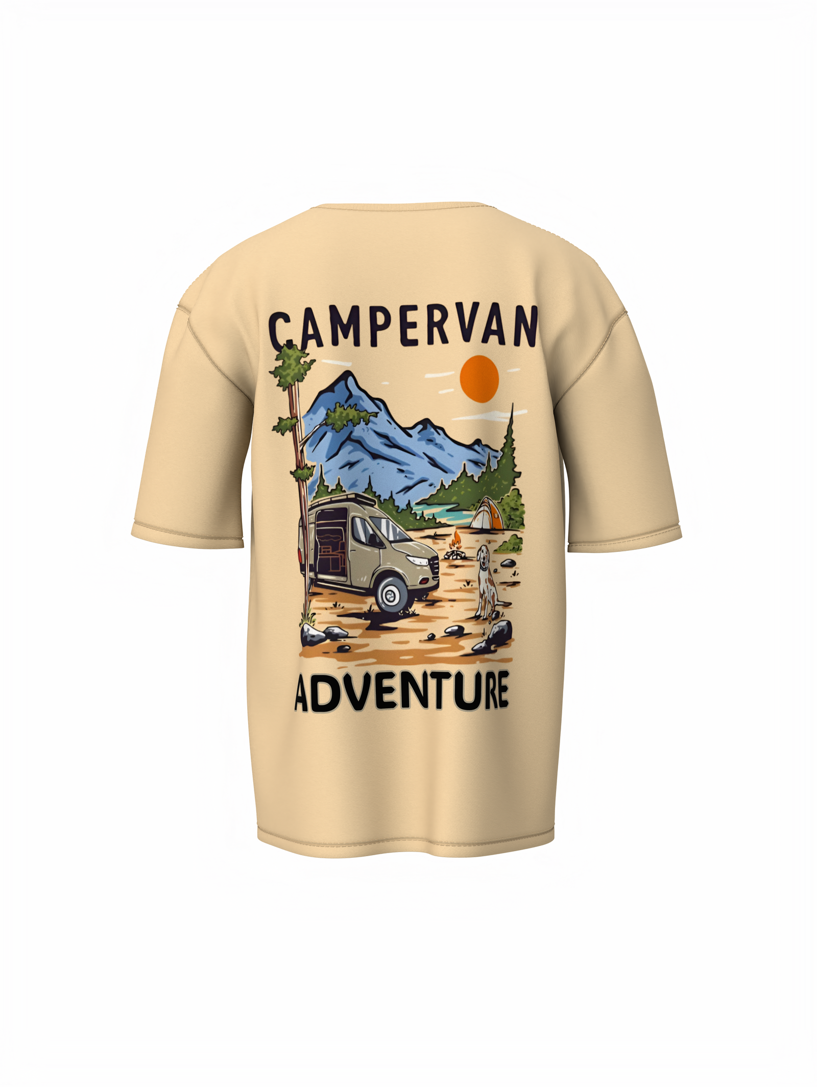 Campervan Graphic Unisex Oversized T-Shirt Casual Style
