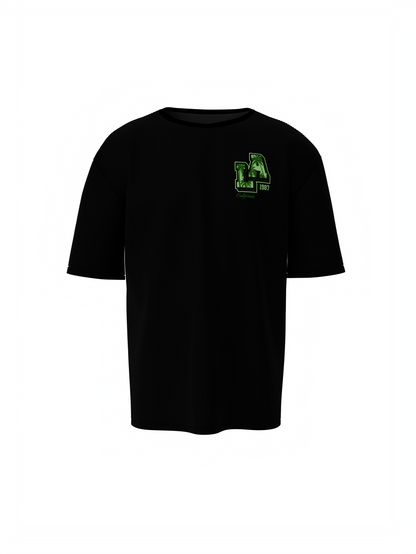 LA 1987 Graphic Unisex Black Oversized T-Shirt