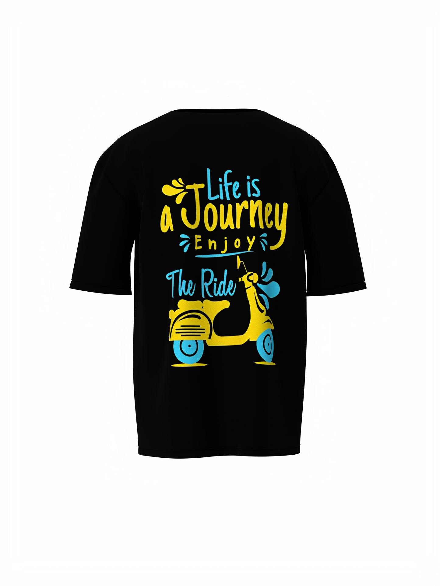 Life Is Journey Unisex Oversized T-Shirt Inspirational Style