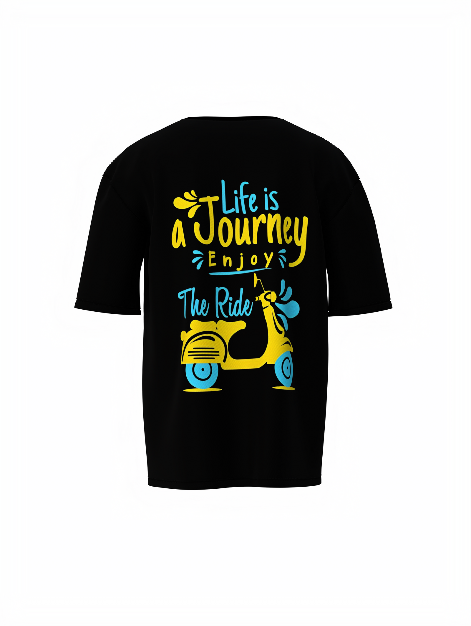 Life Is Journey Unisex Oversized T-Shirt Inspirational Style