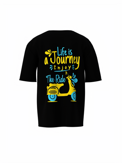 Life Is Journey Unisex Oversized T-Shirt Inspirational Style