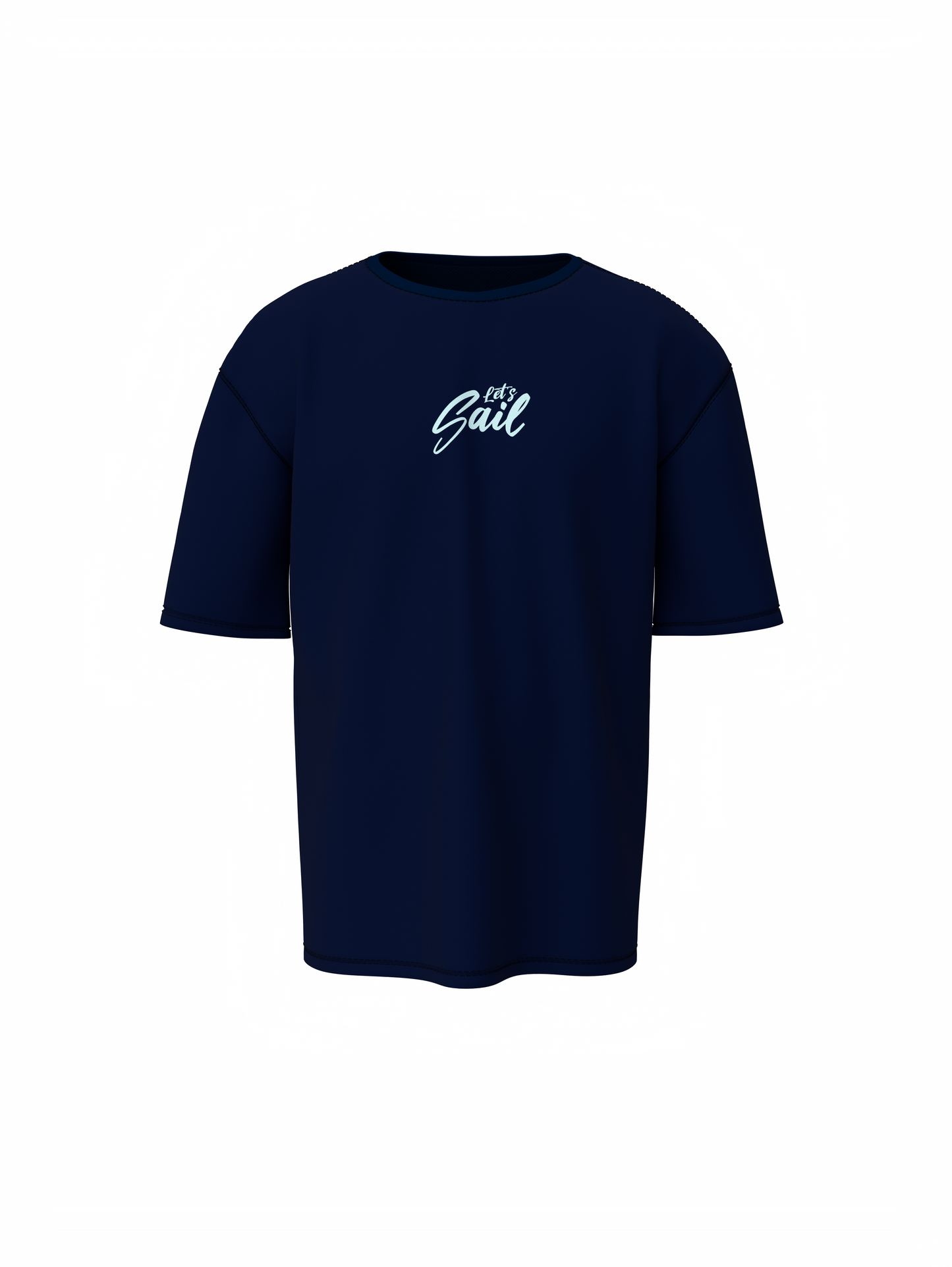 Majesty Graphic Unisex Dark Blue Oversized T-Shirt