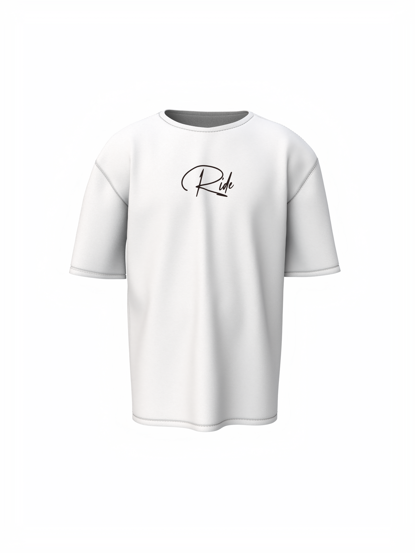 Journey Graphic Unisex White Oversized T-Shirt – Trendy Style
