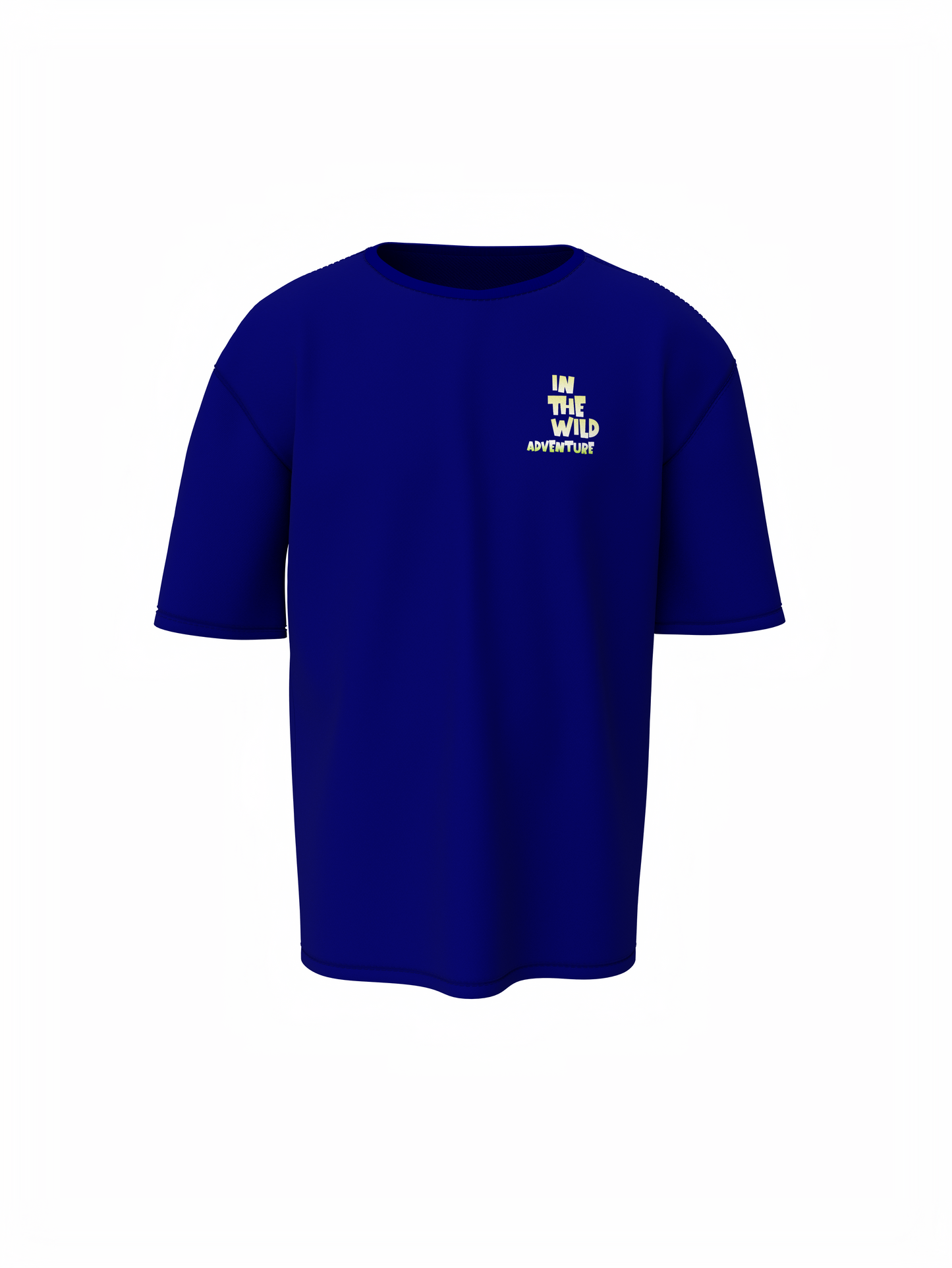 Nature Graphic Unisex Blue Oversized T-Shirt – Bold & Cool