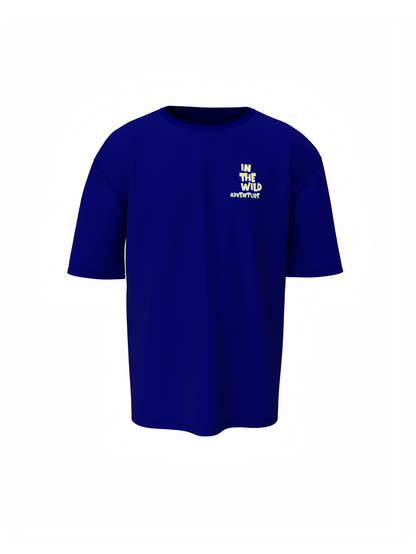 Nature Graphic Unisex Blue Oversized T-Shirt – Bold & Cool