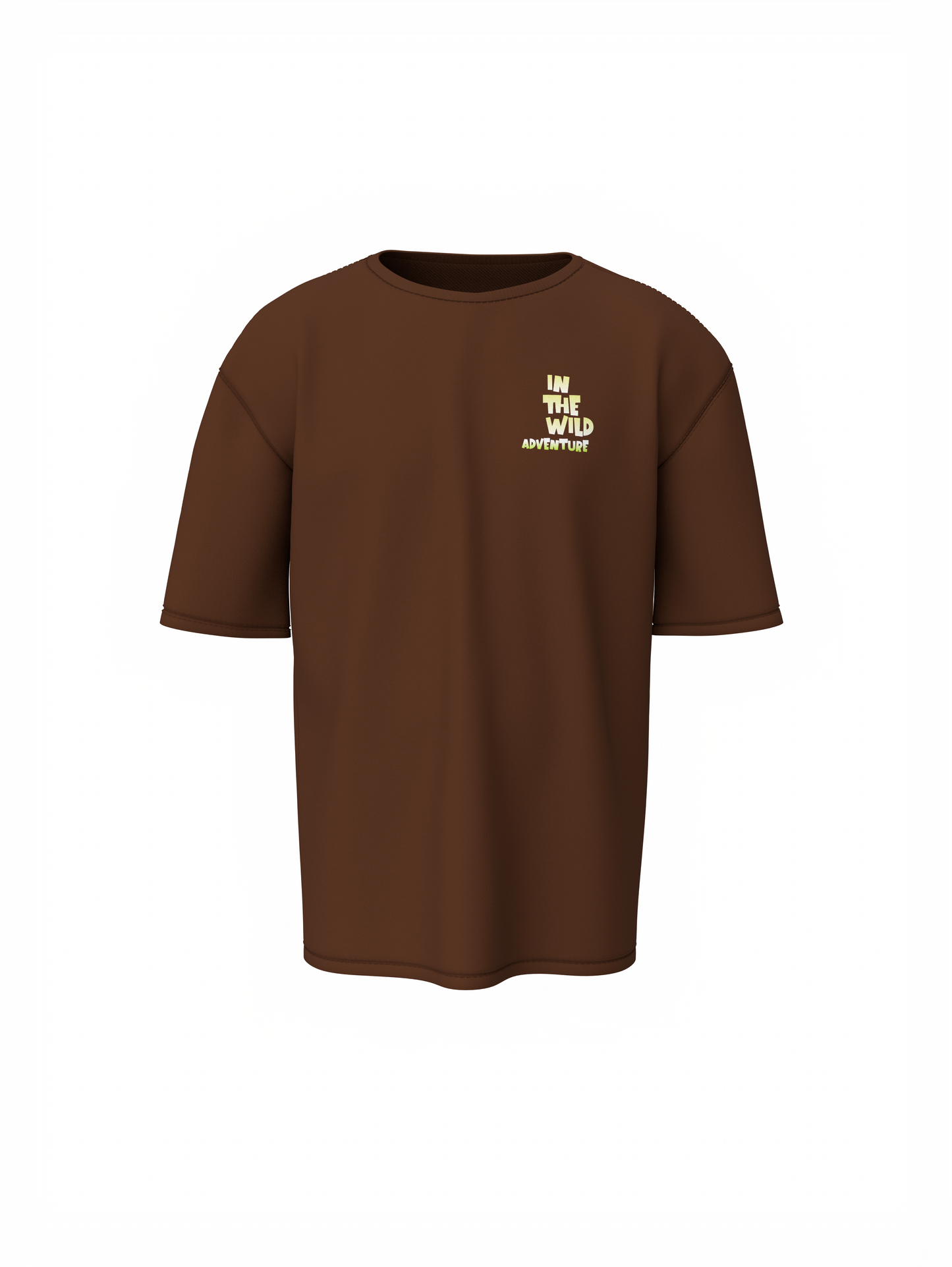Nature Graphic Unisex Brown Oversized T-Shirt – Bold & Cool