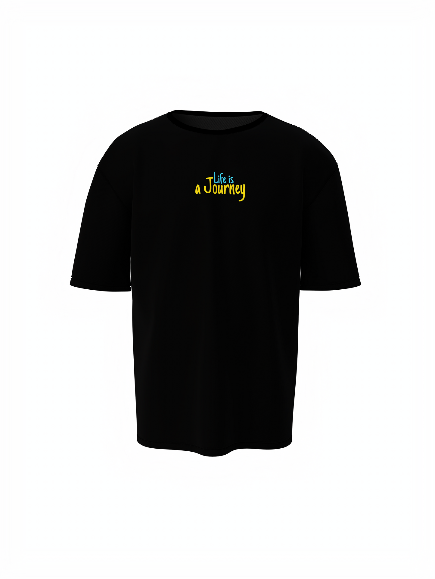 Life Is Journey Unisex Oversized T-Shirt Inspirational Style