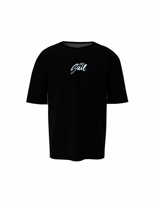 Majesty Graphic Unisex Black Oversized T-Shirt – Bold Design