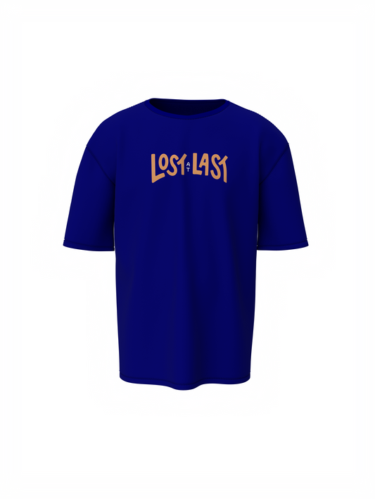 Explore Graphic Blue Oversized T-Shirt Unisex Streetwear