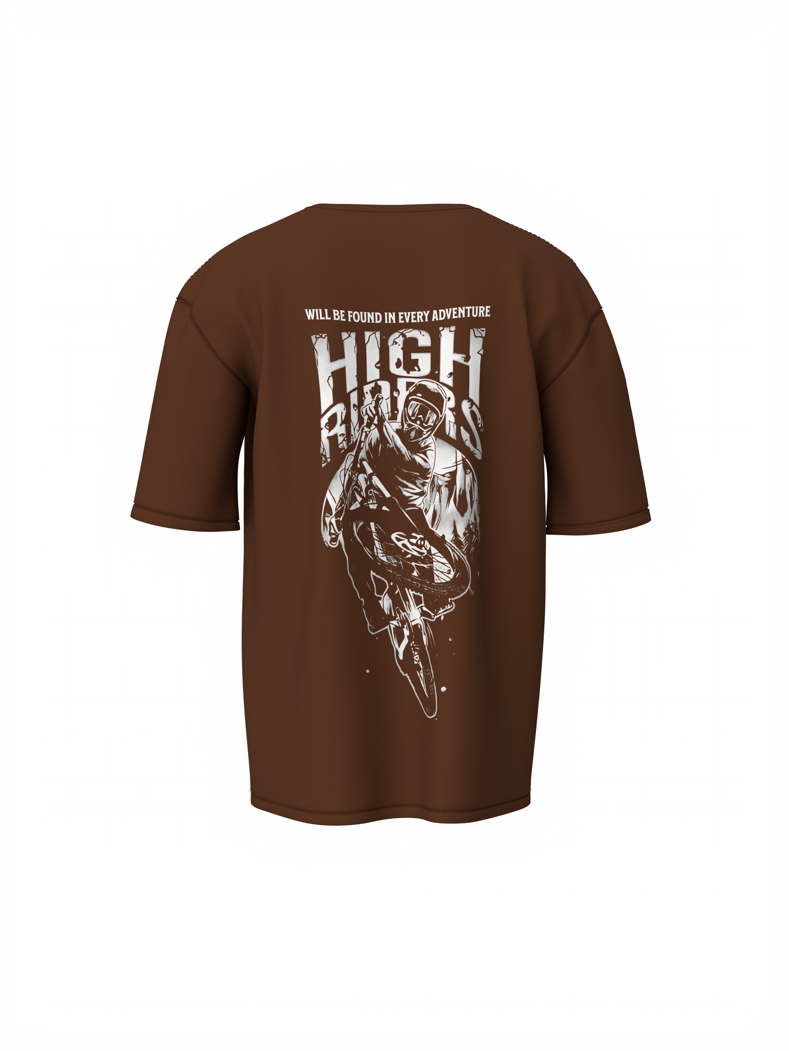 High Rider Graphic Unisex Brown Oversized T-Shirt