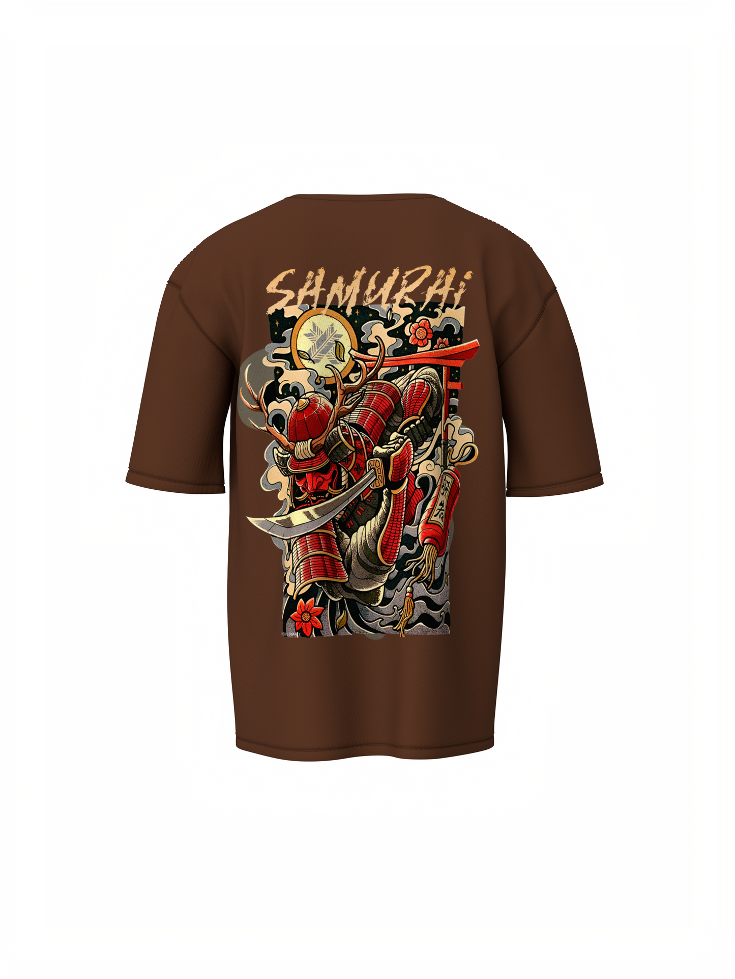 Samurai Oversized T-Shirt for Bold Warrior Streetwear Style