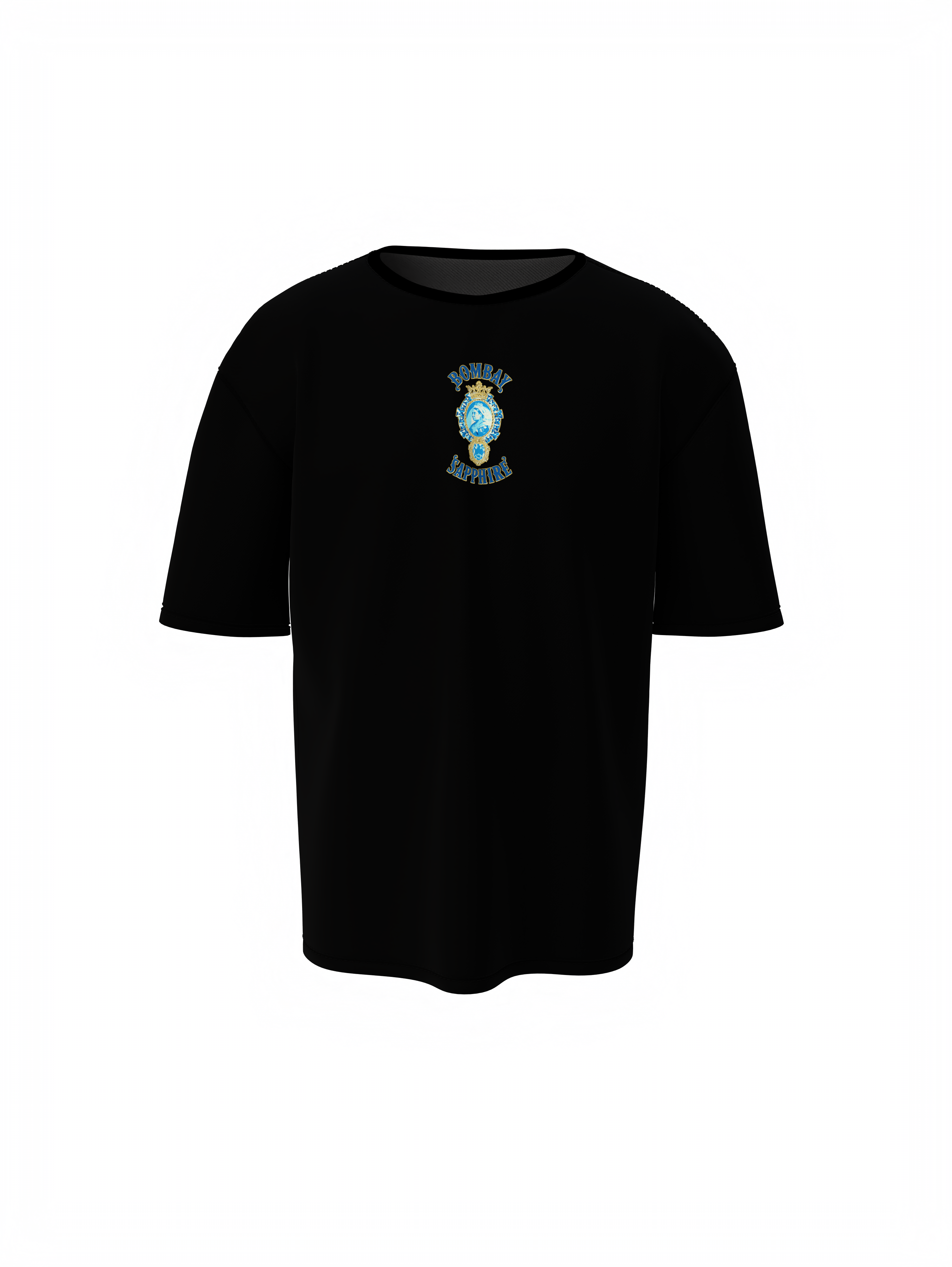 Bombay Sapphire Unisex Black Oversized T-Shirt