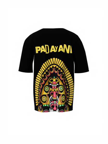 Padayani Graphic Unisex Brown Oversized T-Shirt – Bold Streetwear Style