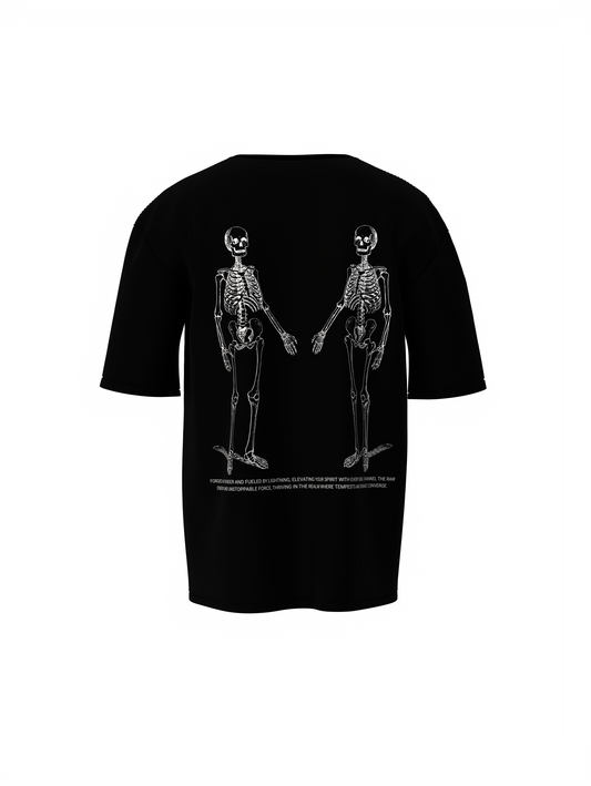 Need Love Graphic Unisex Black Oversized T-Shirt