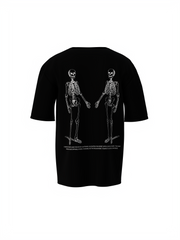 Need Love Graphic Unisex Black Oversized T-Shirt