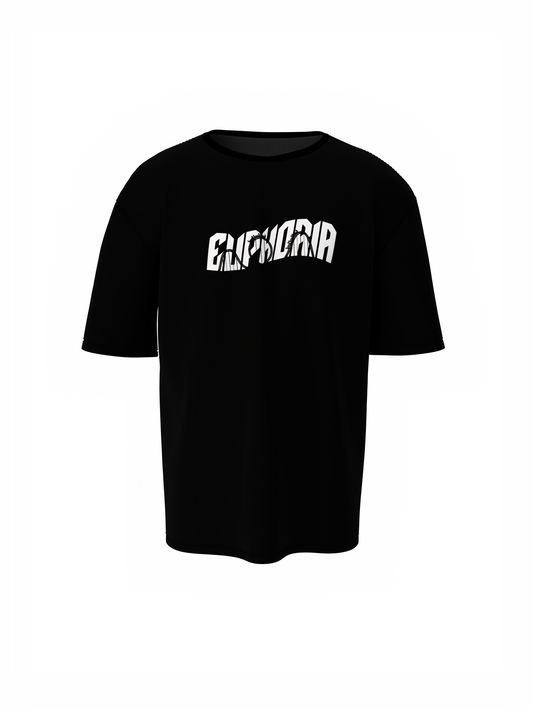 Euphoria Escape Unisex Black Oversized T-Shirt