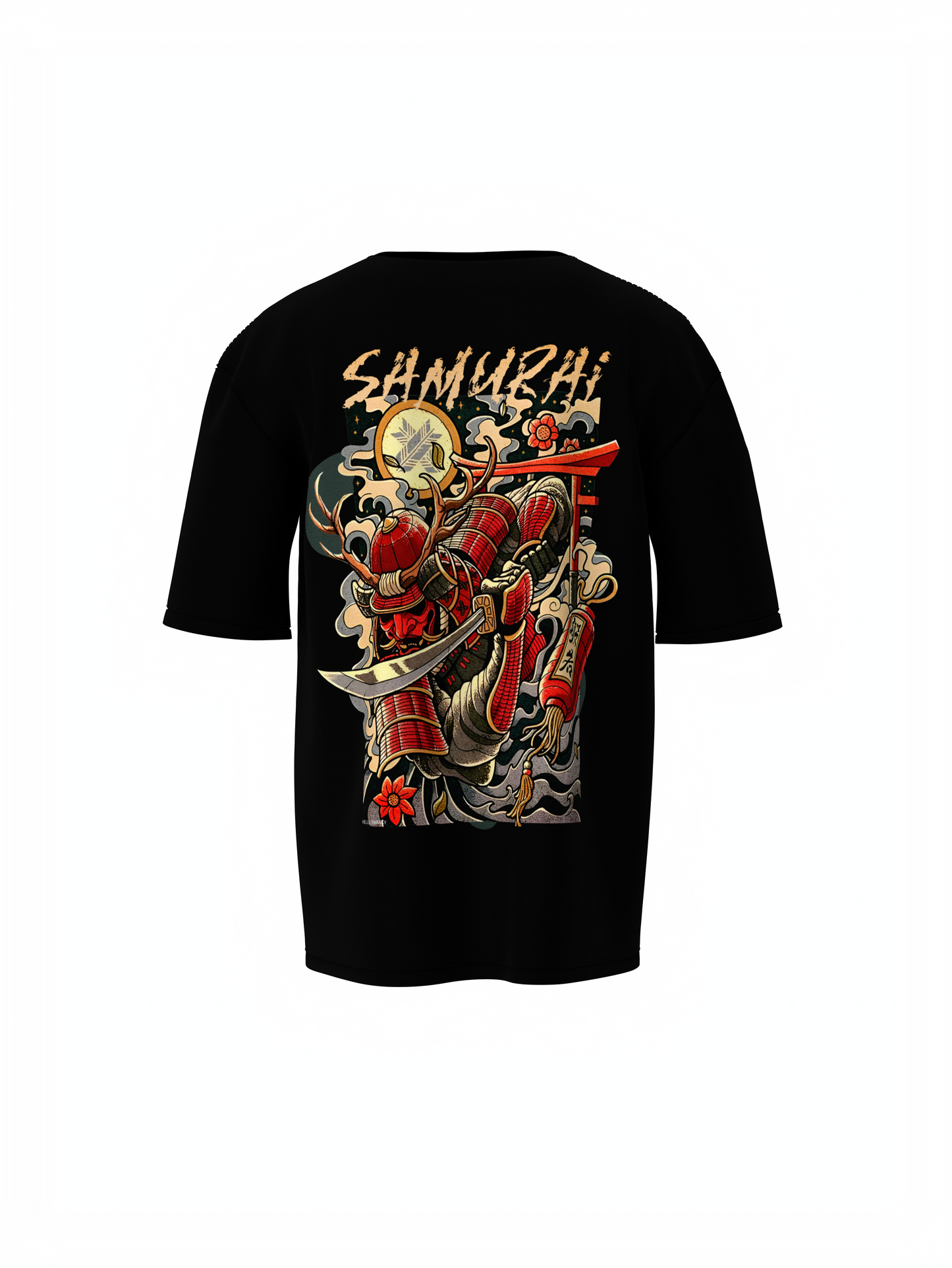 Samurai Oversized T-Shirt for Bold Warrior Streetwear Style