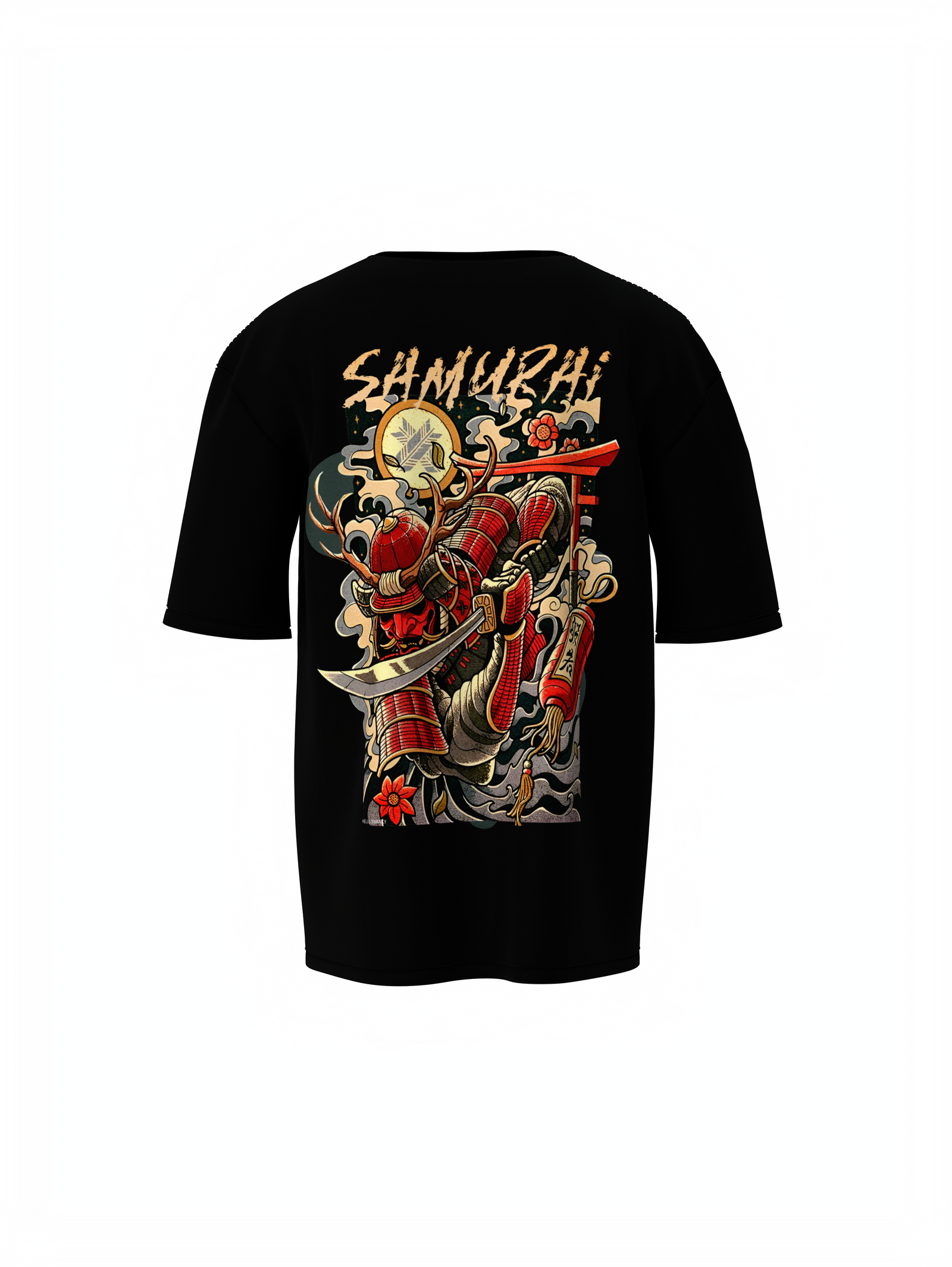 Samurai Oversized T-Shirt for Bold Warrior Streetwear Style