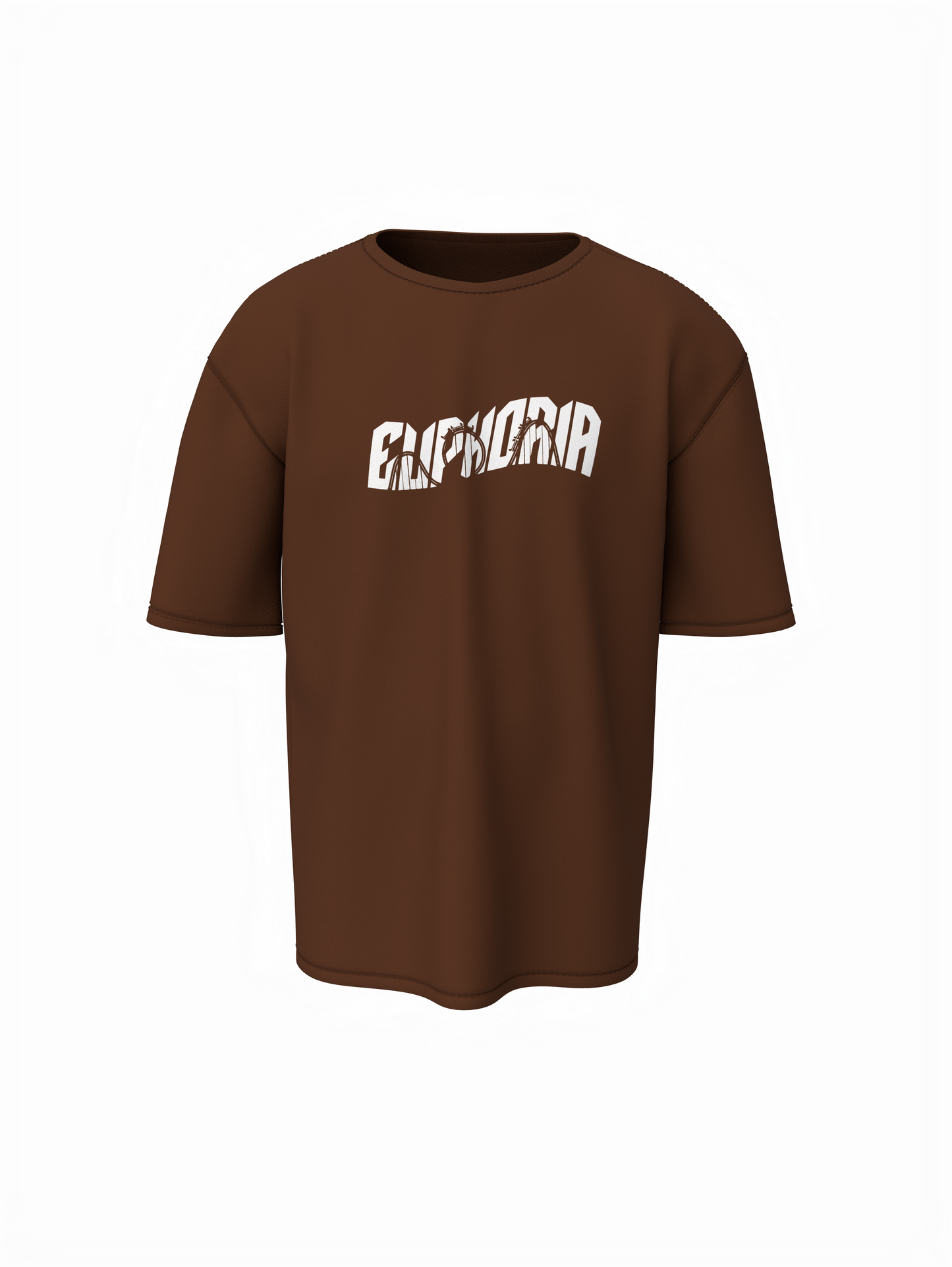 Euphoria Escape Unisex Brown Oversized T-Shirt Streetwear