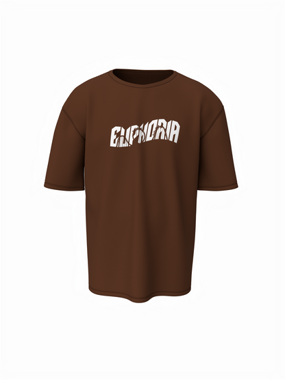 Euphoria Escape Unisex Brown Oversized T-Shirt Streetwear