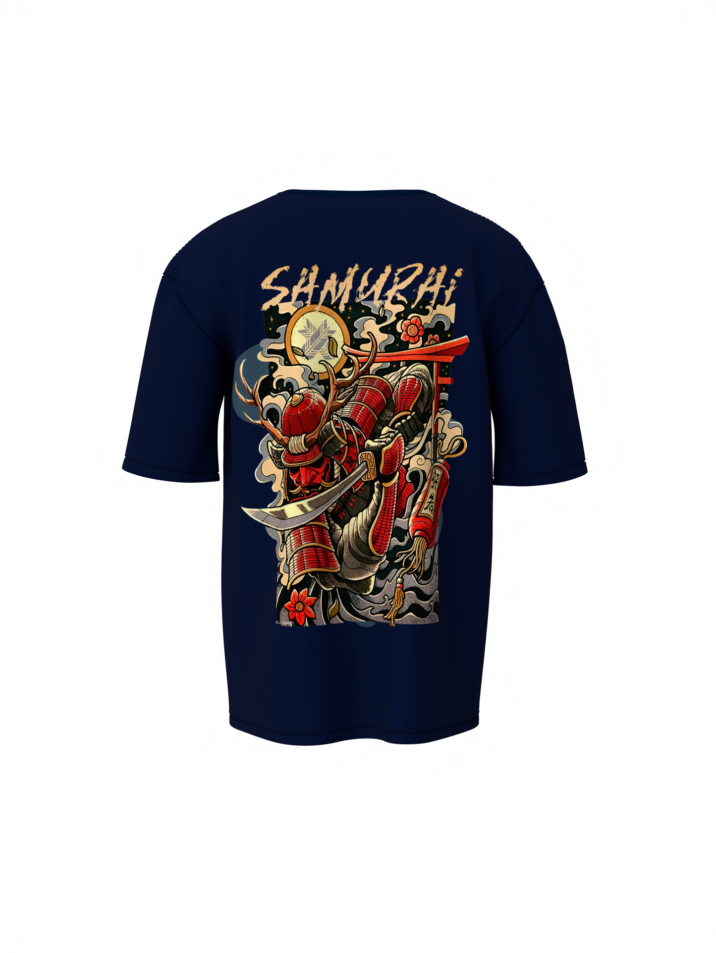 Samurai Oversized T-Shirt for Bold Warrior Streetwear Style