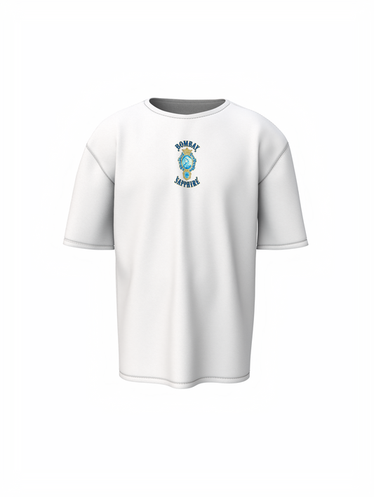 Bombay Sapphire Unisex White Oversized T-Shirt