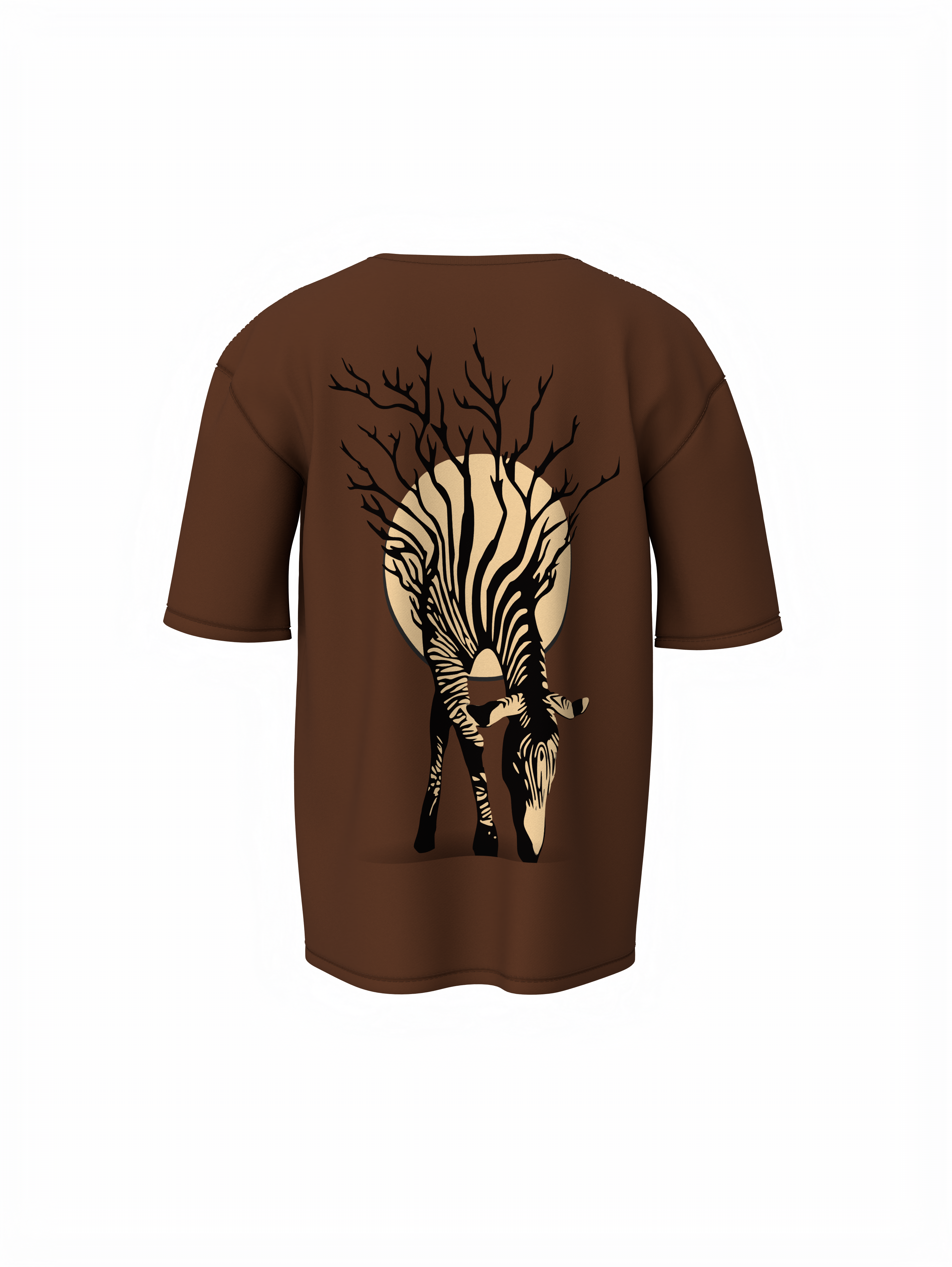 Zebra Tree Oversized T-Shirt