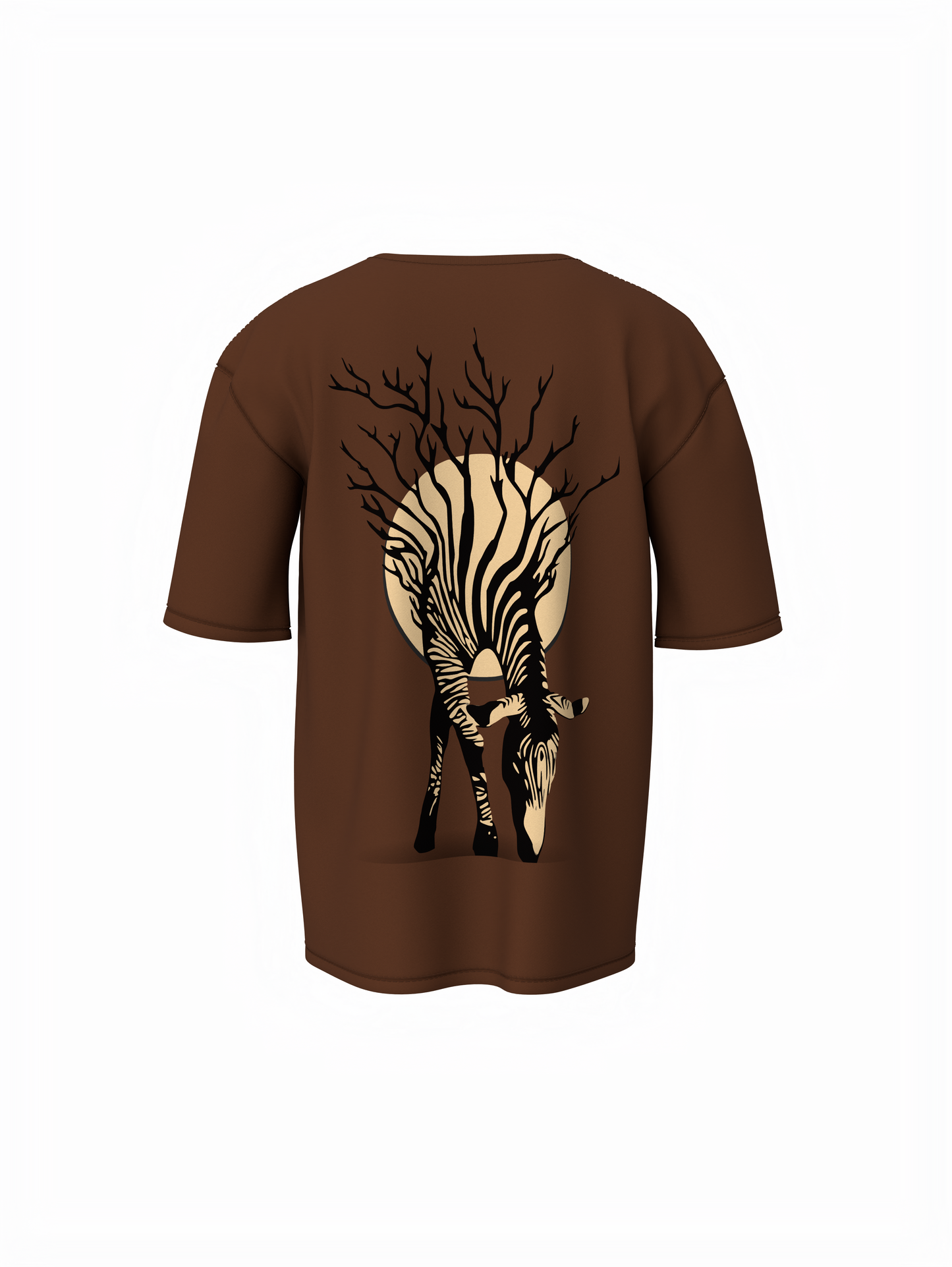 Zebra Tree Oversized T-Shirt