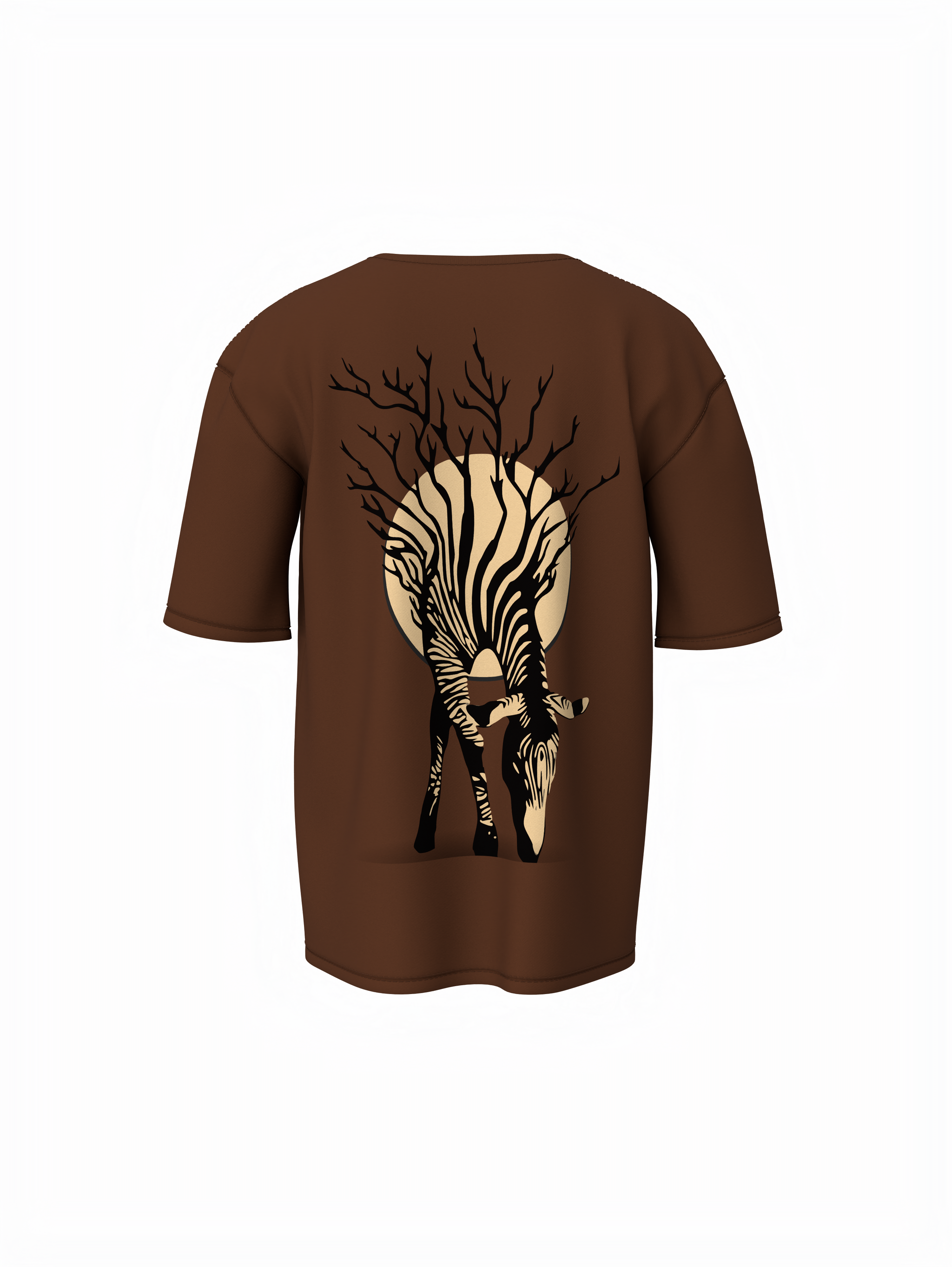 Zebra Tree Oversized T-Shirt