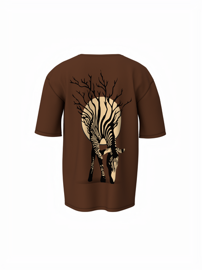 Zebra Tree Oversized T-Shirt