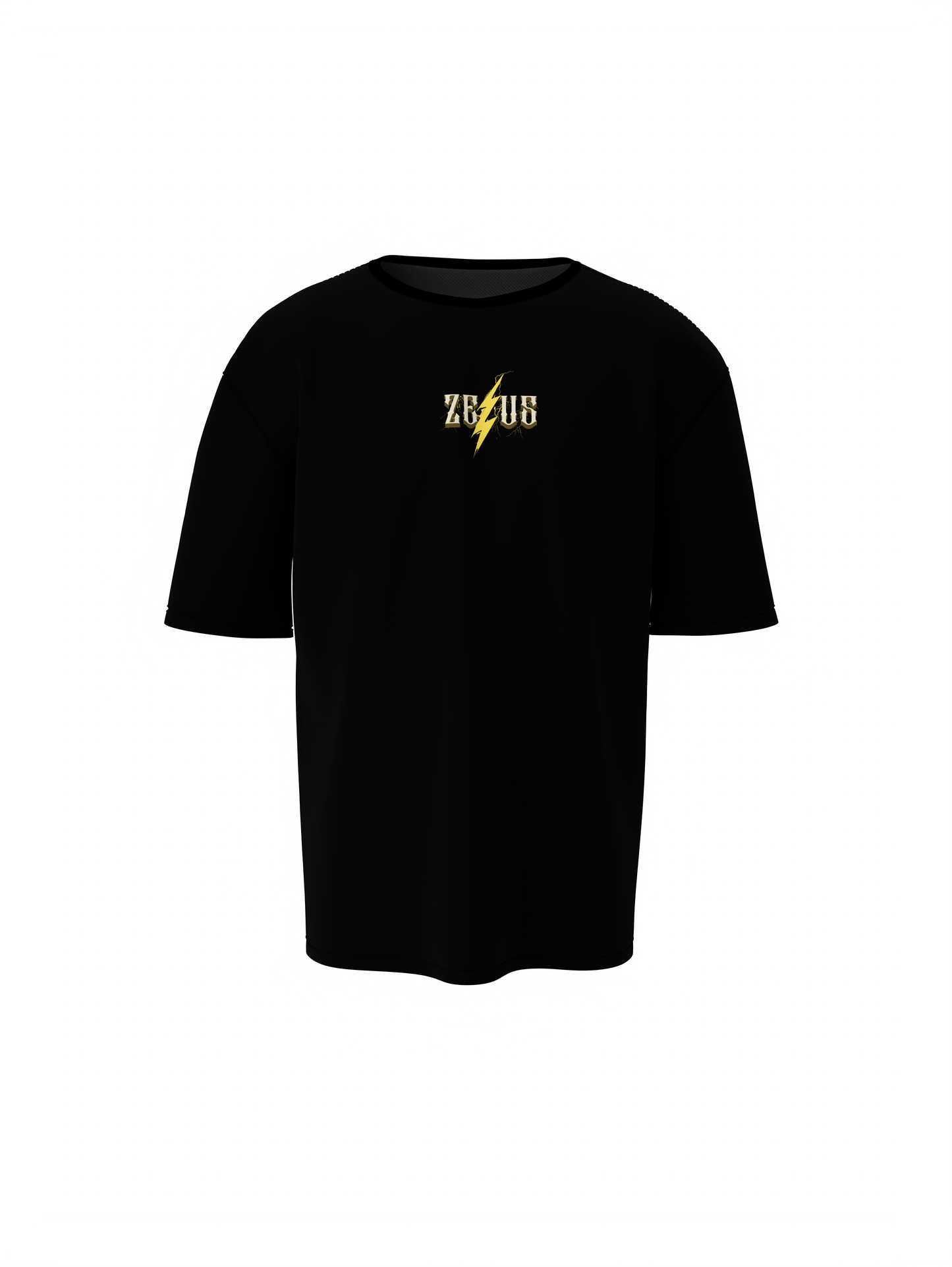 Zeus Graphic Black Oversized T-Shirt Mythic Streetwear Design