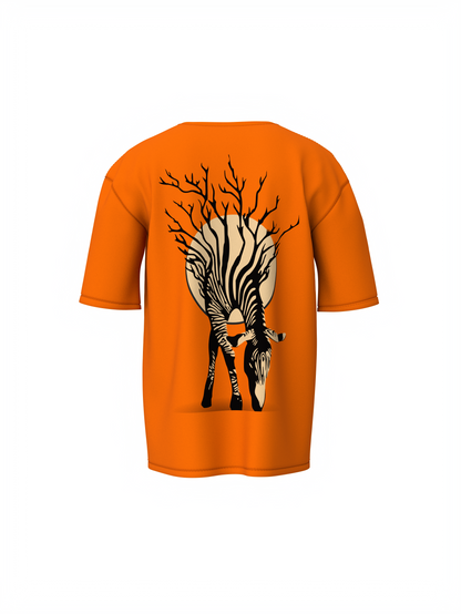 Zebra Tree Oversized T-Shirt