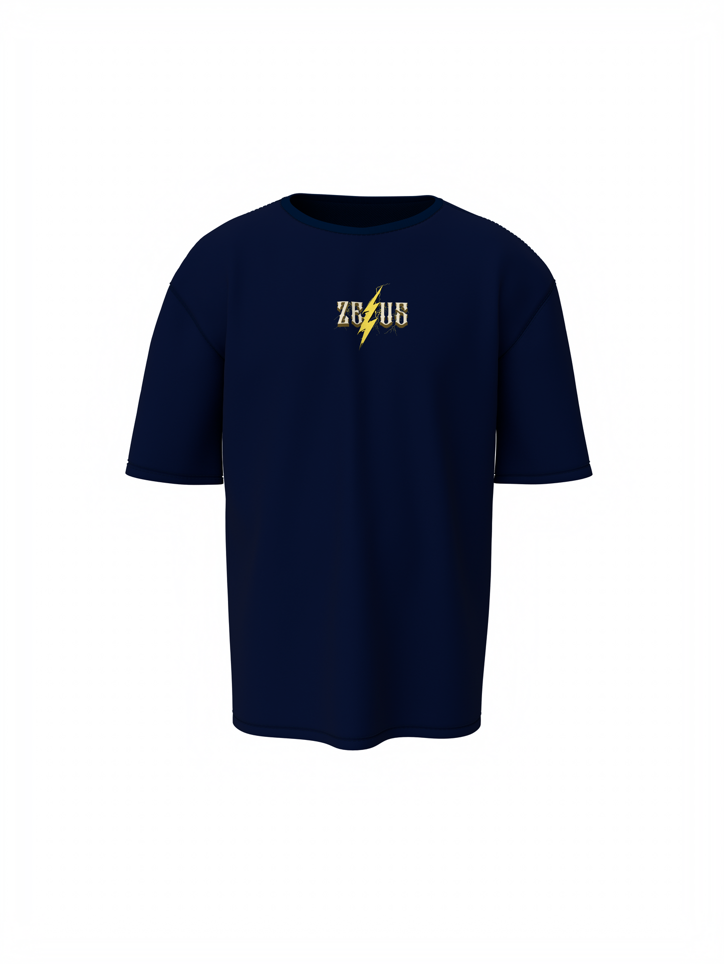 Zeus Graphic Dark Blue Oversized T-Shirt Mythic Streetwear