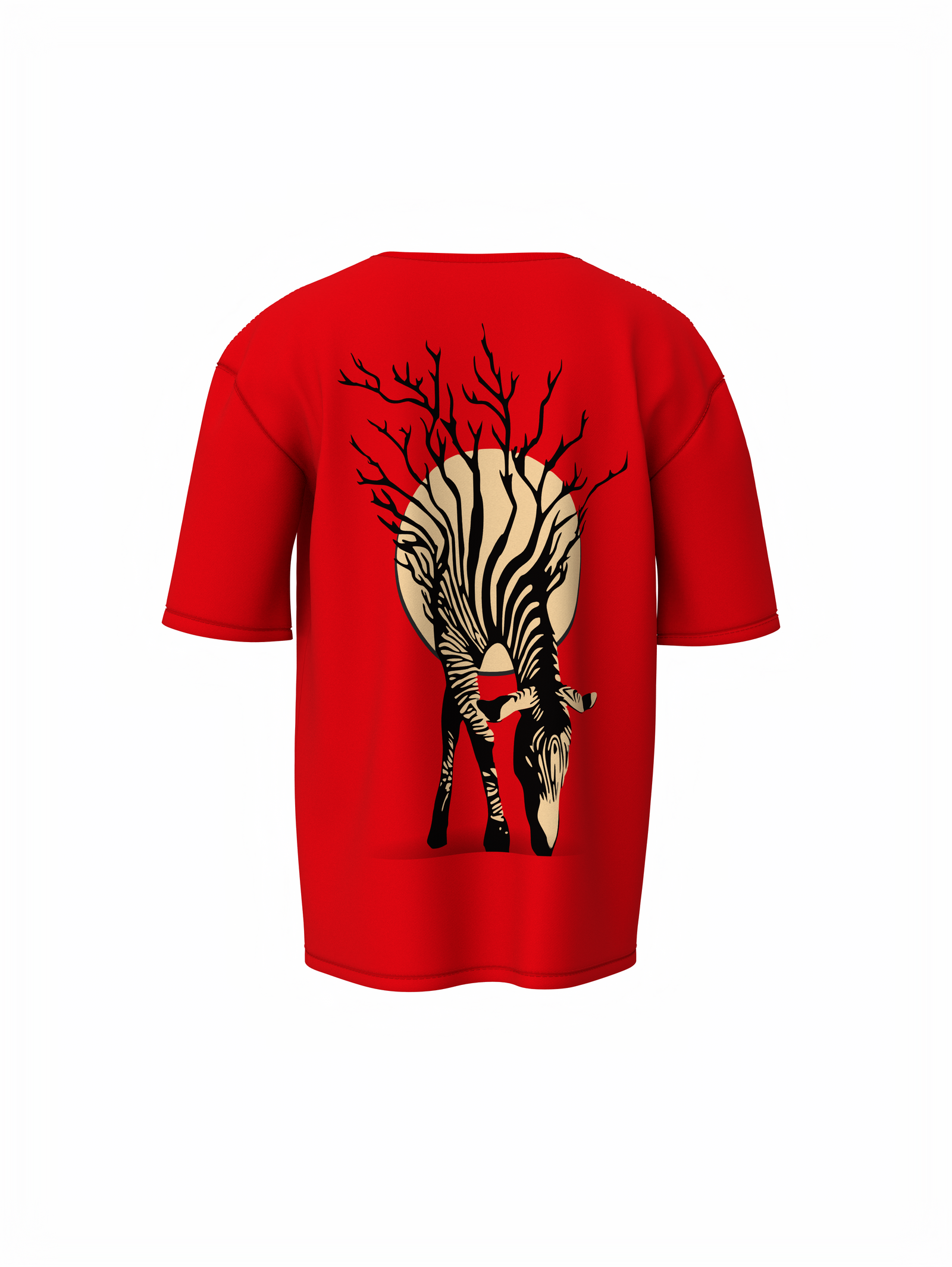 Zebra Tree Oversized T-Shirt