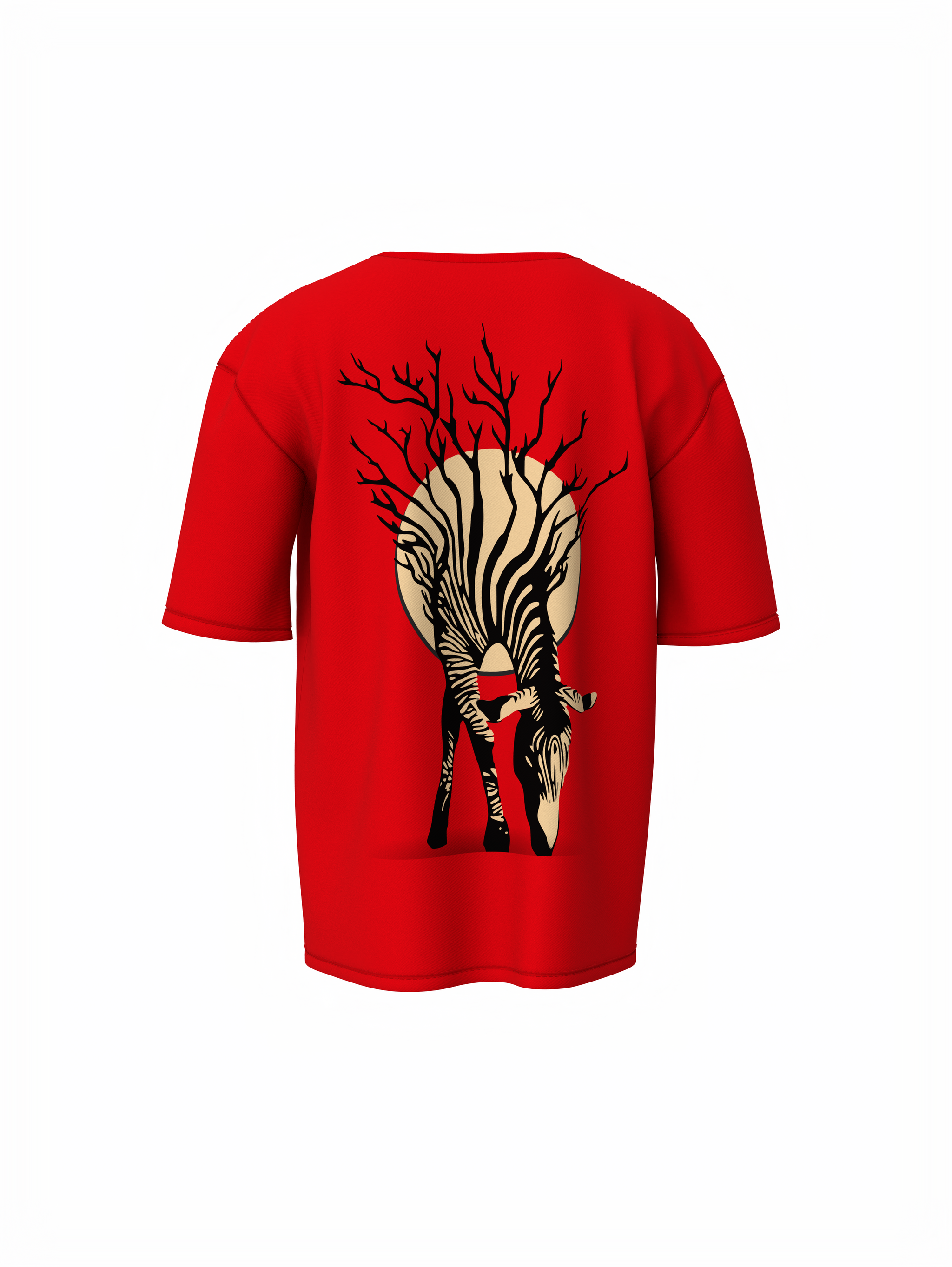 Zebra Tree Oversized T-Shirt