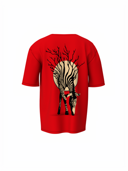 Zebra Tree Oversized T-Shirt