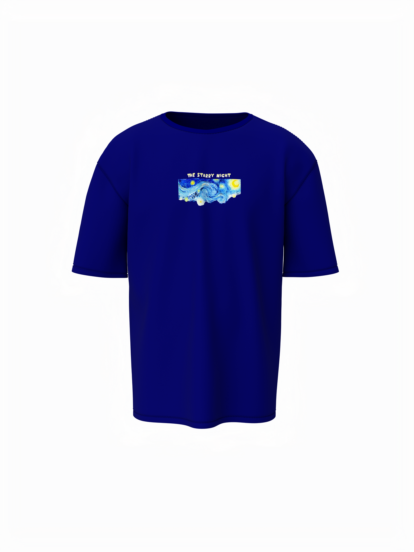 Starry Night Unisex Blue Oversized T-Shirt