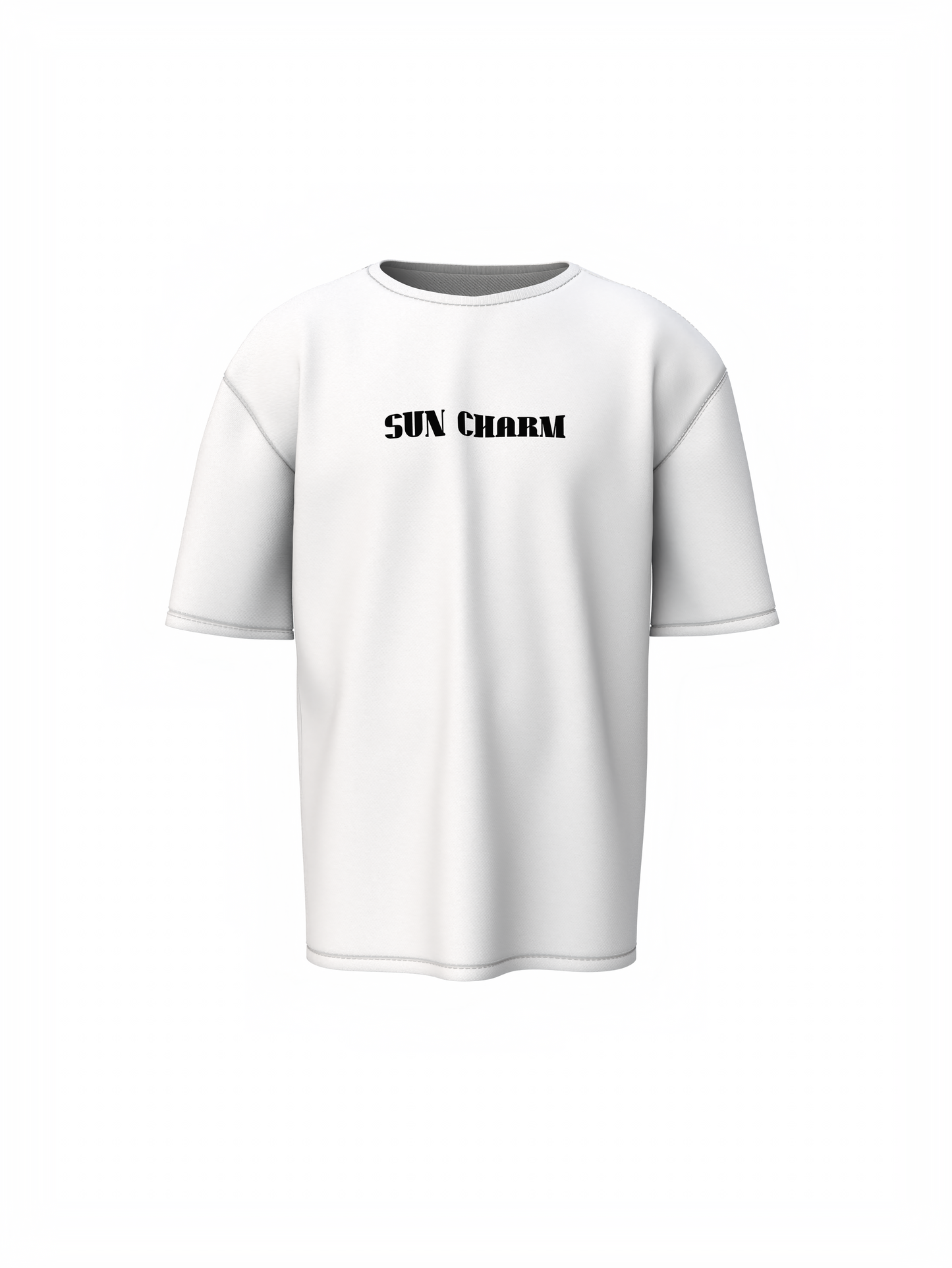 Sun Charm Graphic Unisex Oversized T-Shirt Streetwear Style