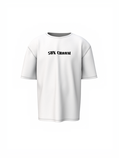 Sun Charm Graphic Unisex Oversized T-Shirt Streetwear Style