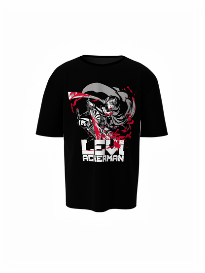 Ackerman Oversized T-Shirt Men Stylish Anime Streetwear