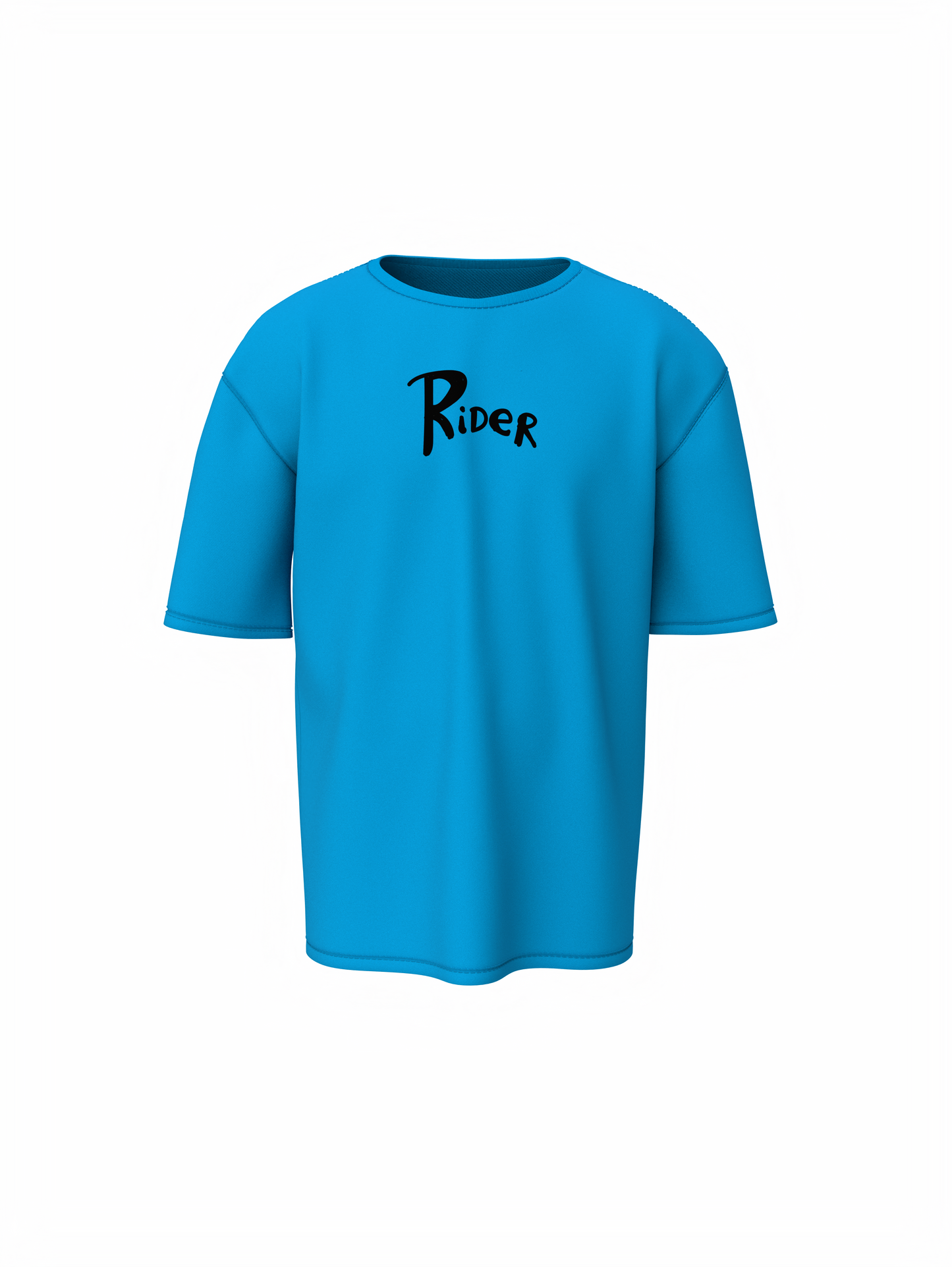Wild Rider Unisex Sky Blue Oversized T-Shirt Streetwear Daily