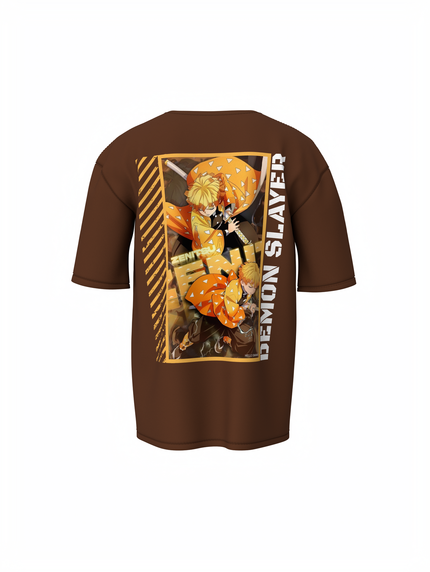 Zenitsu Oversized T-Shirt Anime Graphic Streetwear Style