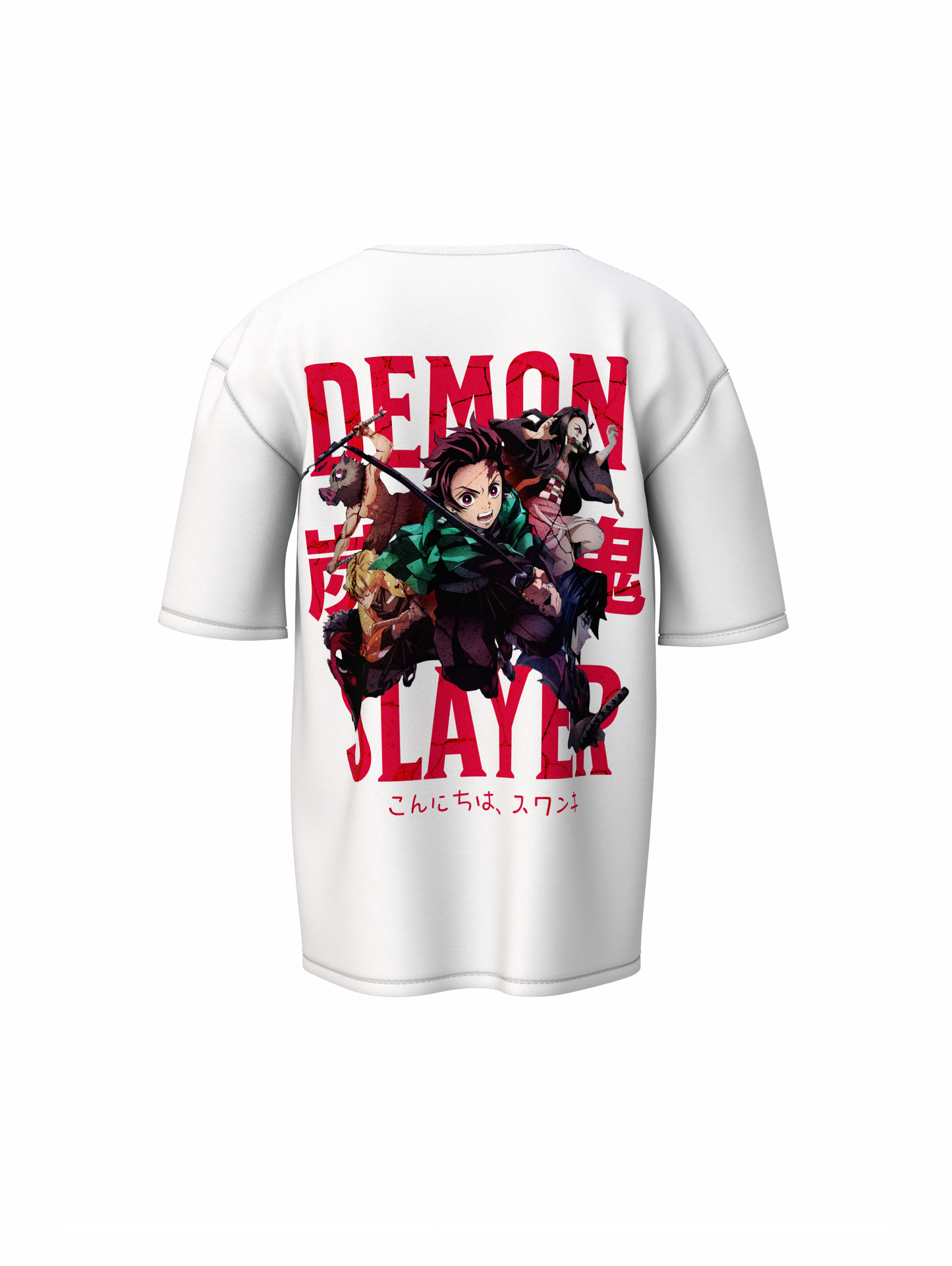 Hashira’s Wrath Oversized T-Shirt Unleash Demon Slayer Power