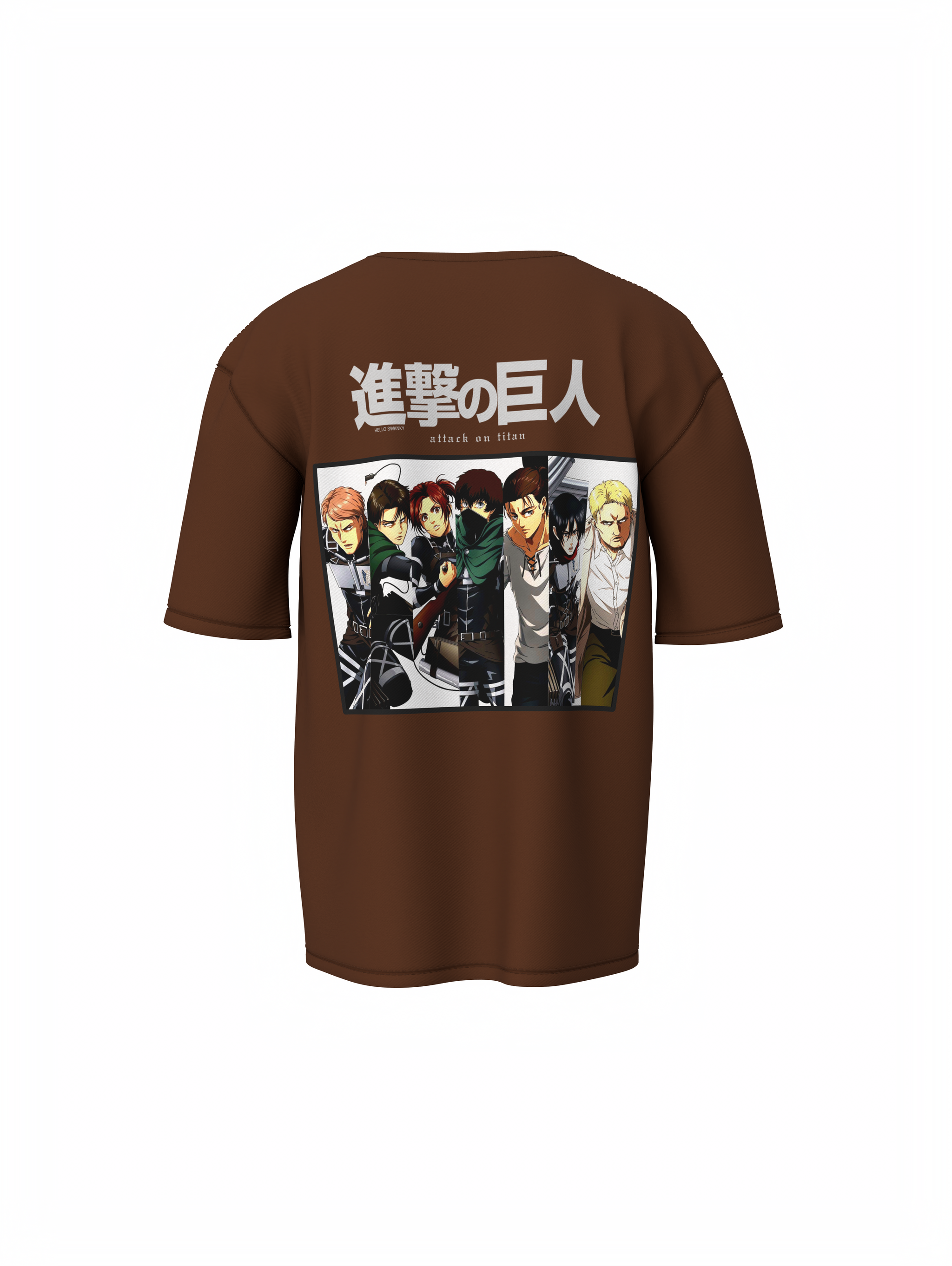 Manga Series Characters Oversized T-Shirt